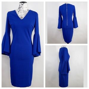 #74  Calvin Klein Blue Dress Size 4